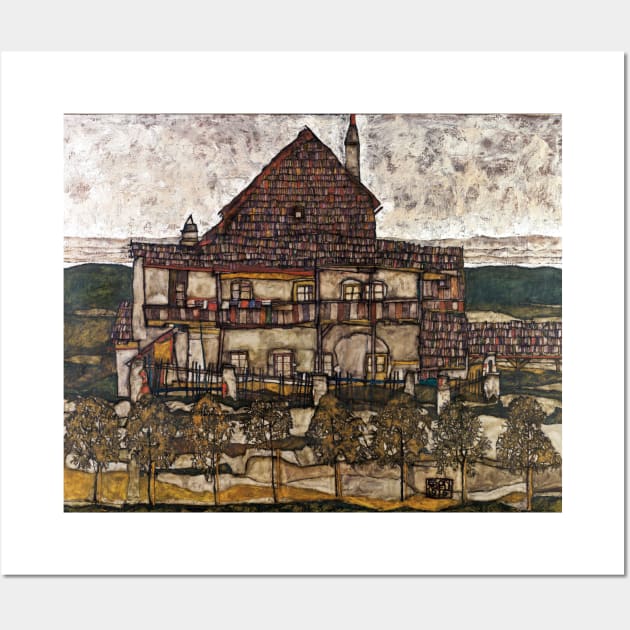 Egon Schiele House with Shingle Roof (Old House II) Wall Art by pdpress